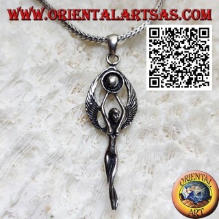 Silver pendant, Celtic goddess of fairies and the sun