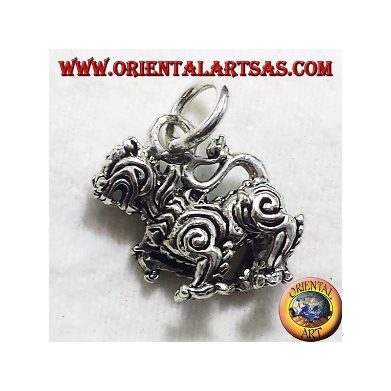 Pendant Thai Singha (Lion), silver