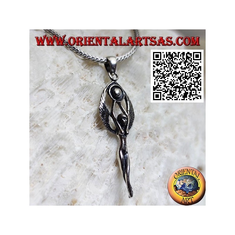 Silver pendant, Celtic goddess of fairies and the sun