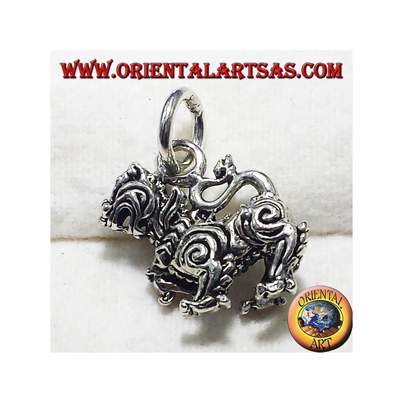 Pendentif Thai Singha (Lion), argent