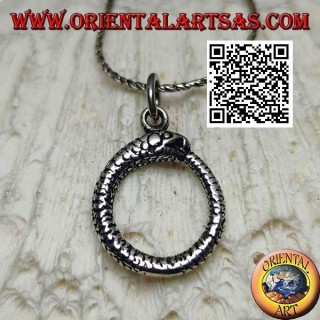 Silver pendant in the shape of Ouroboros or Ouroboros