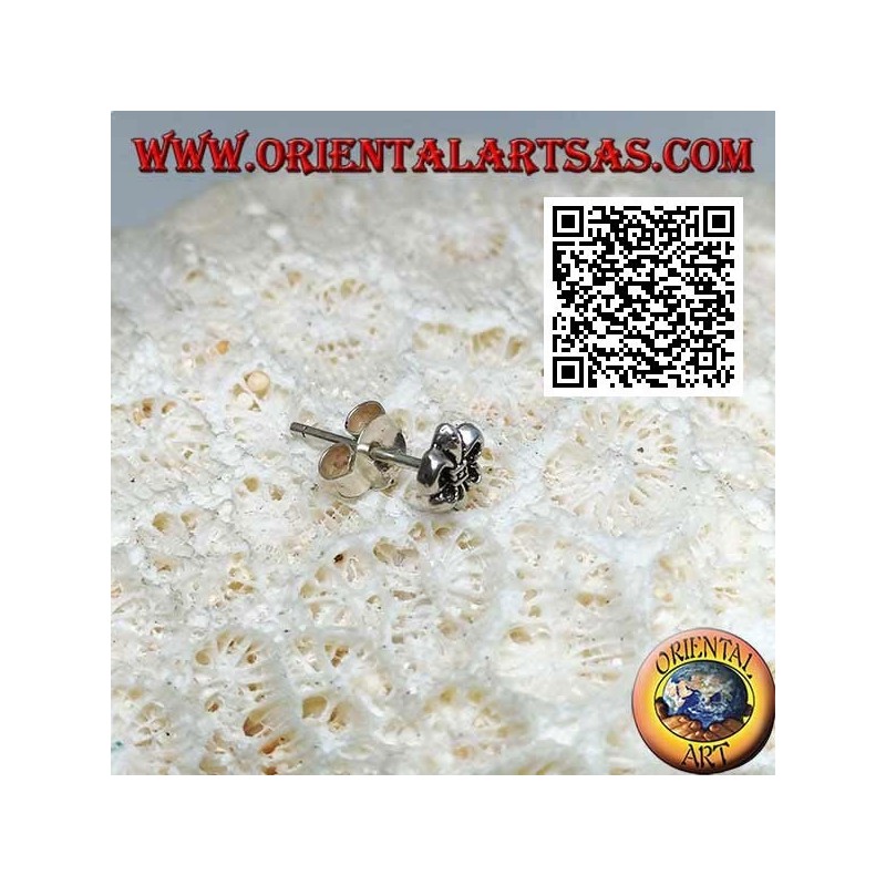 Mini pendiente de plata, el lirio de los Medici (símbolo de Florencia)