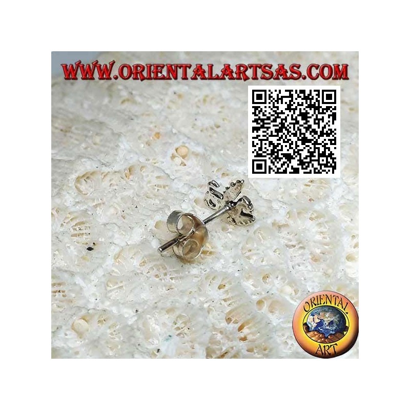 Mini boucle d'oreille en argent, "Tanninim" le dragon des mers