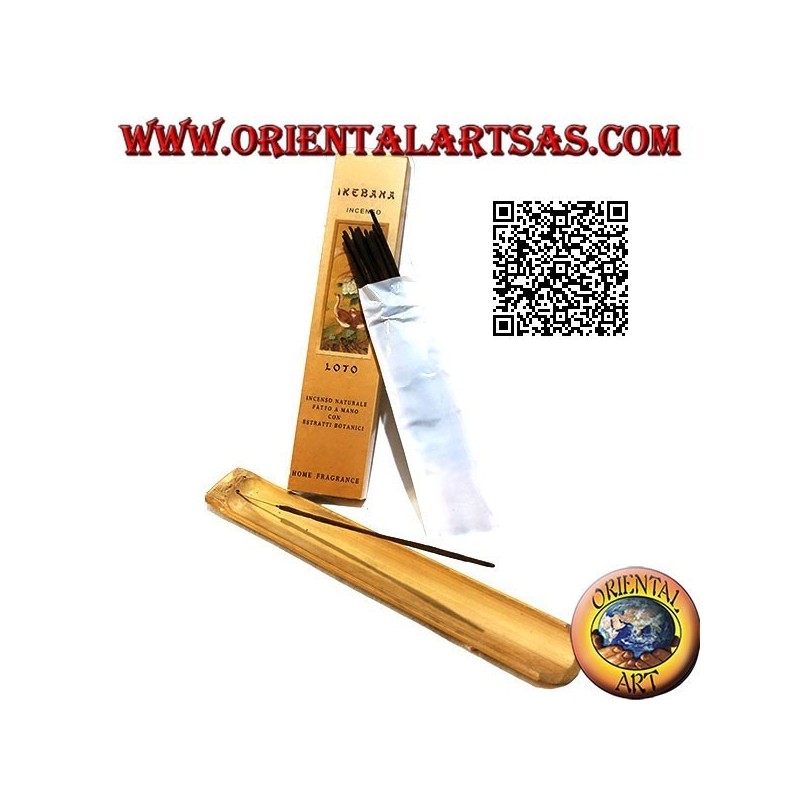 Incienso natural "Ikebana" con extractos botánicos con aroma de loto (20 varillas)