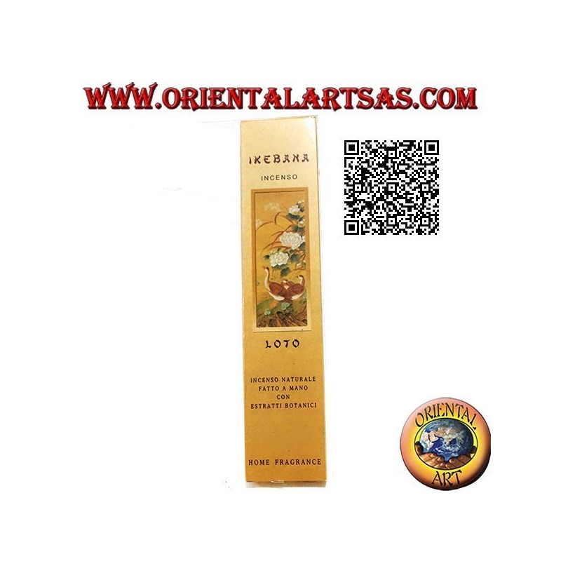 Natürlicher "Ikebana" Weihrauch mit Pflanzenextrakten mit Lotus-Aroma (20 Sticks)