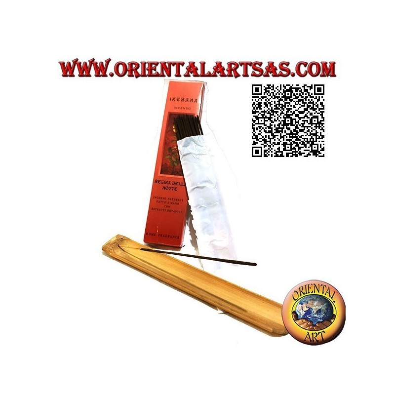 Encens naturel "Ikebana" aux extraits botaniques à l'arôme Reine de la nuit (20 bâtons)