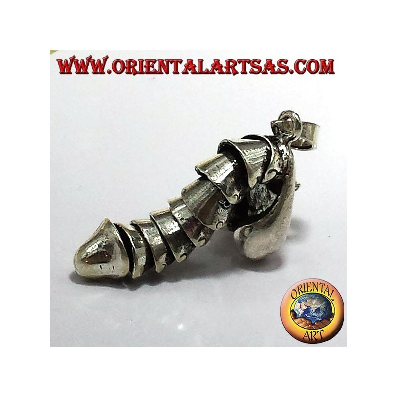 pendant, Mobile penis, silver