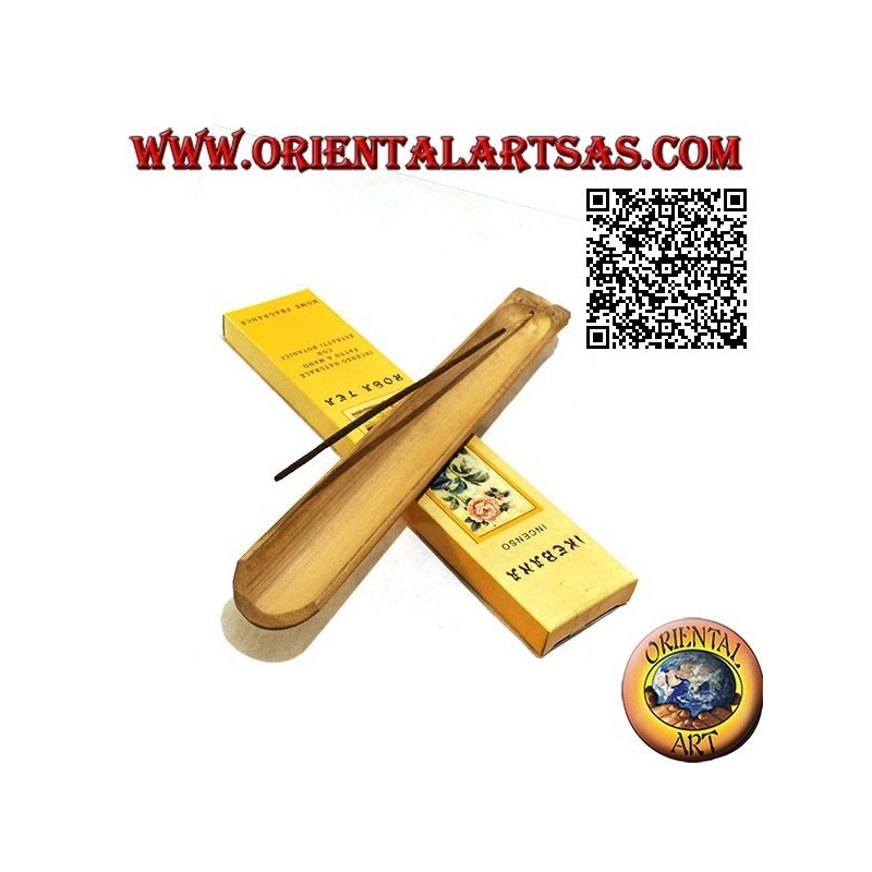 Incienso natural "Ikebana" con extractos botánicos aromatizados con té de rosas (20 barras)