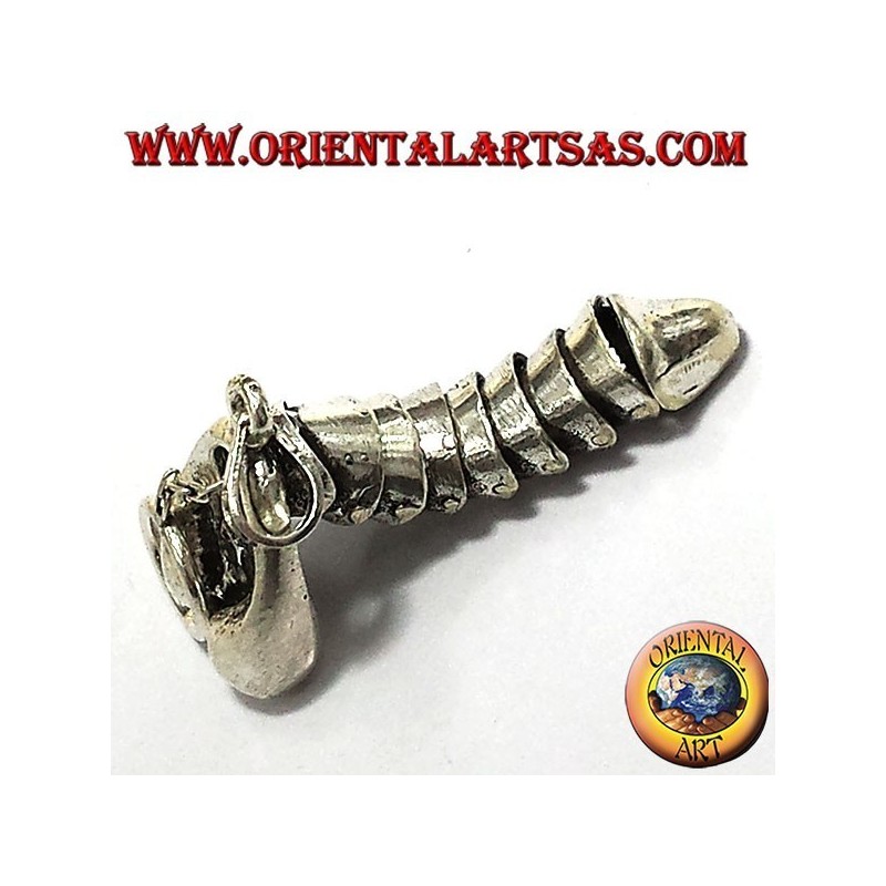 Anhänger, Mobil Penis, Silber