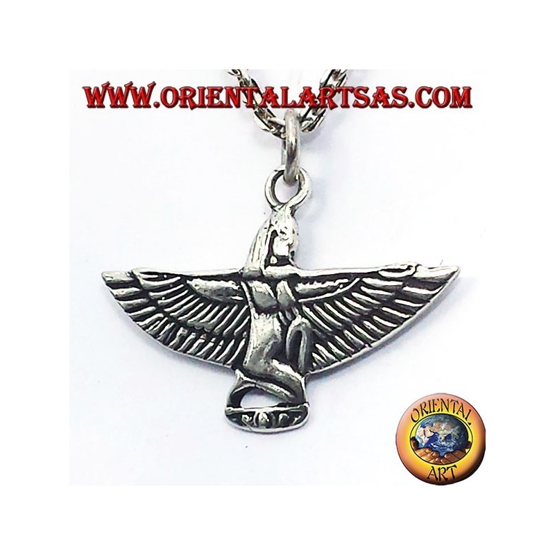 pendant Maat, goddess of justice, silver