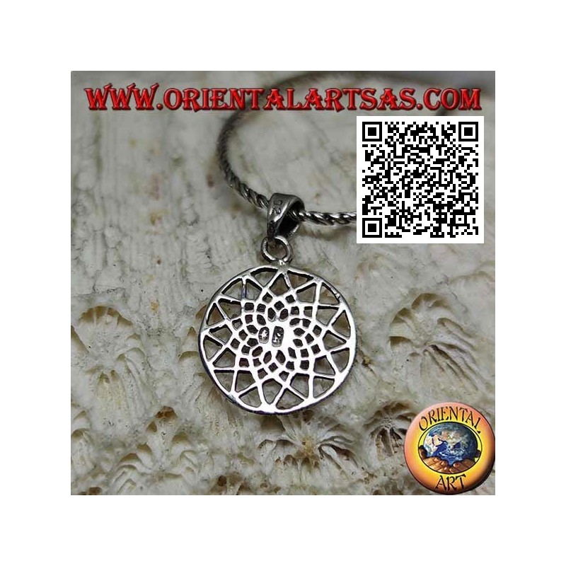 Silberanhänger der Quincunx, 12-spitzer Stern (Freimaurersymbol)