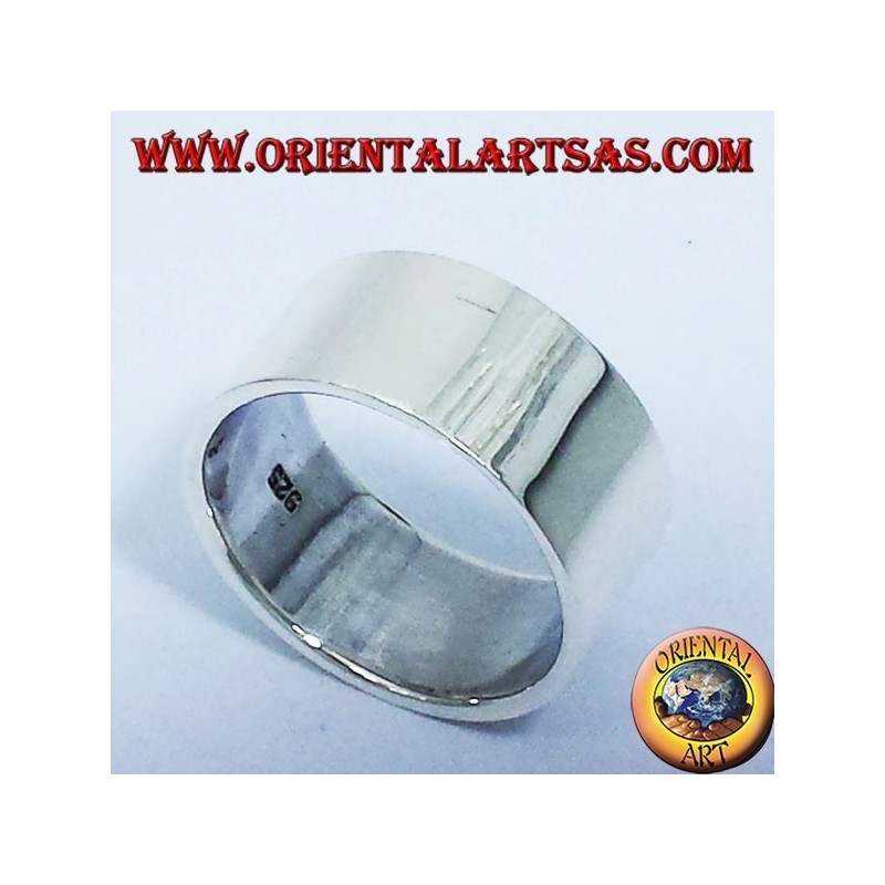 ring flat band 10 mm. silver