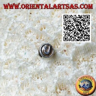 Mini boucle d'oreille en argent, symbole sportif "Nike"