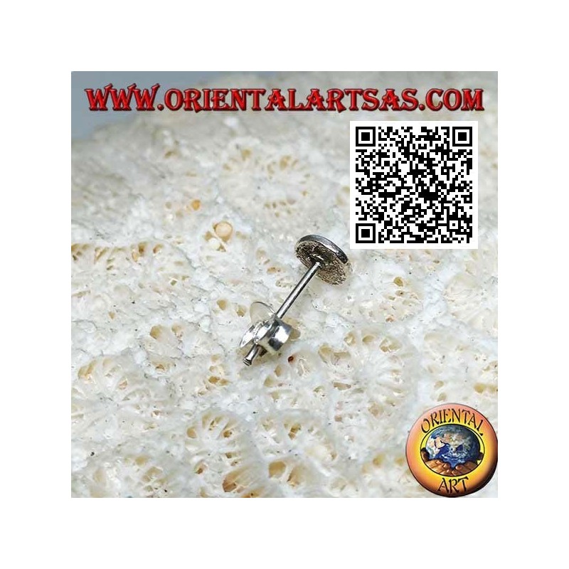 Mini boucle d'oreille en argent, symbole sportif "Nike"