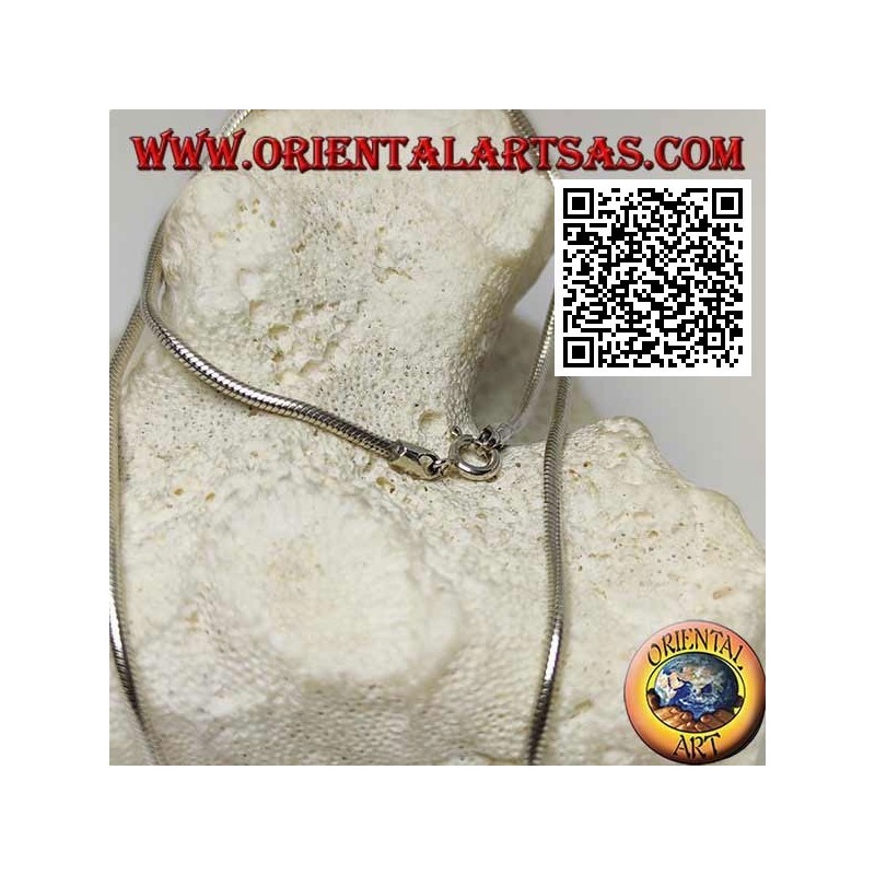 925 ‰ silver necklace with 46.5 cm x 2 mm snake link