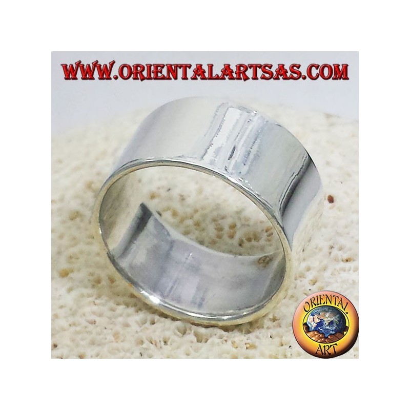 Ring Flachband 12 mm. Silber