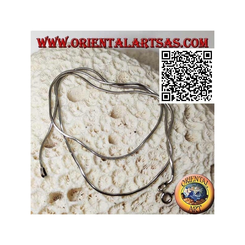 Collana in argento 925 ‰ con maglia snake da 47,5 cm x 1,5 mm