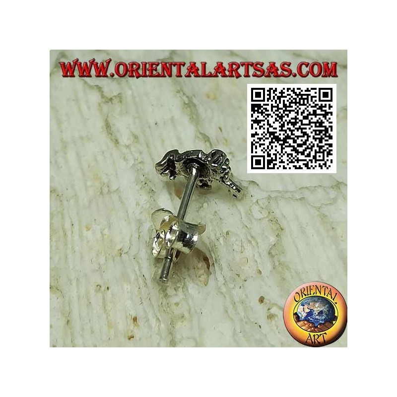 Mini silberner Ohrring, die große Krabbe