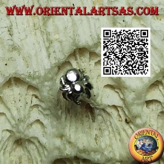 Mini silver earring, the little spider