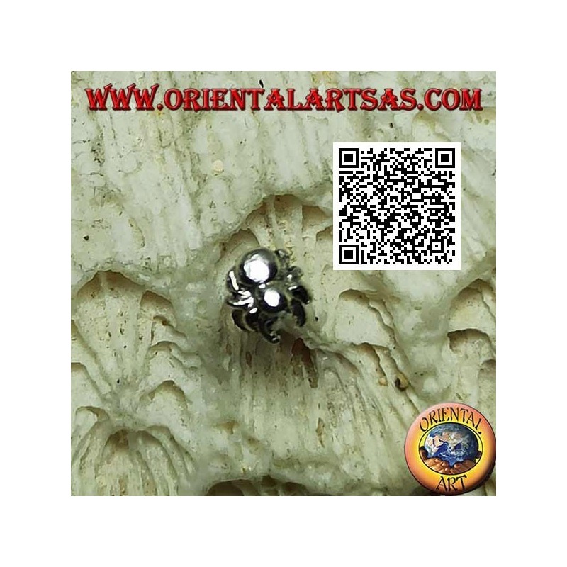 Mini silver earring, the little spider