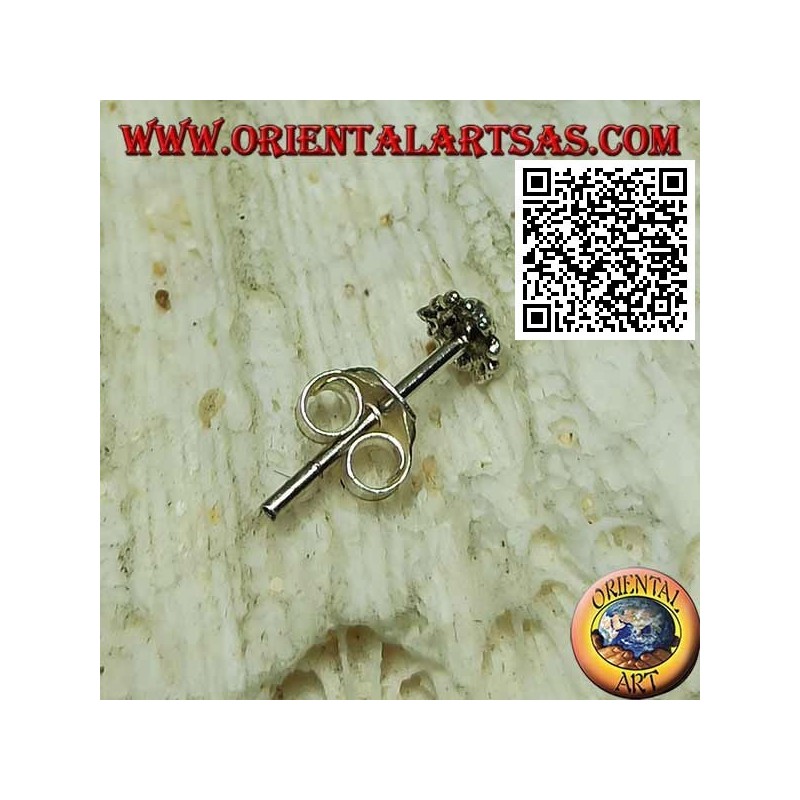 Mini silver earring, the little spider