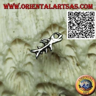 Mini silver earring, shark bone