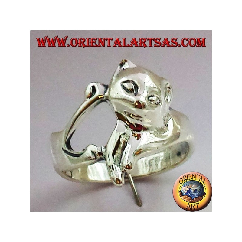 Cat Ring (cat) Argent