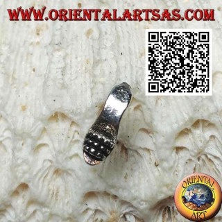 Mini boucle d'oreille en argent, la cale (chaussure)