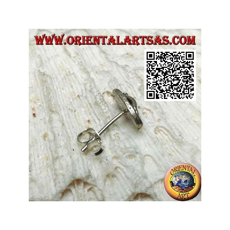 Mini boucle d'oreille en argent, la babouche