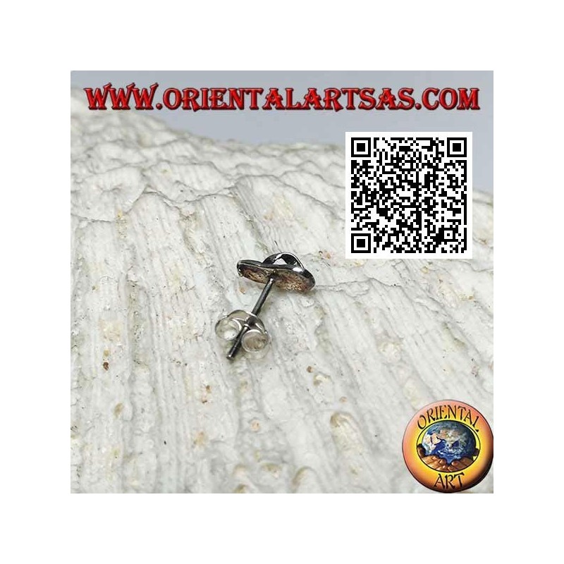 Mini silberner Ohrring, der Flip Flop