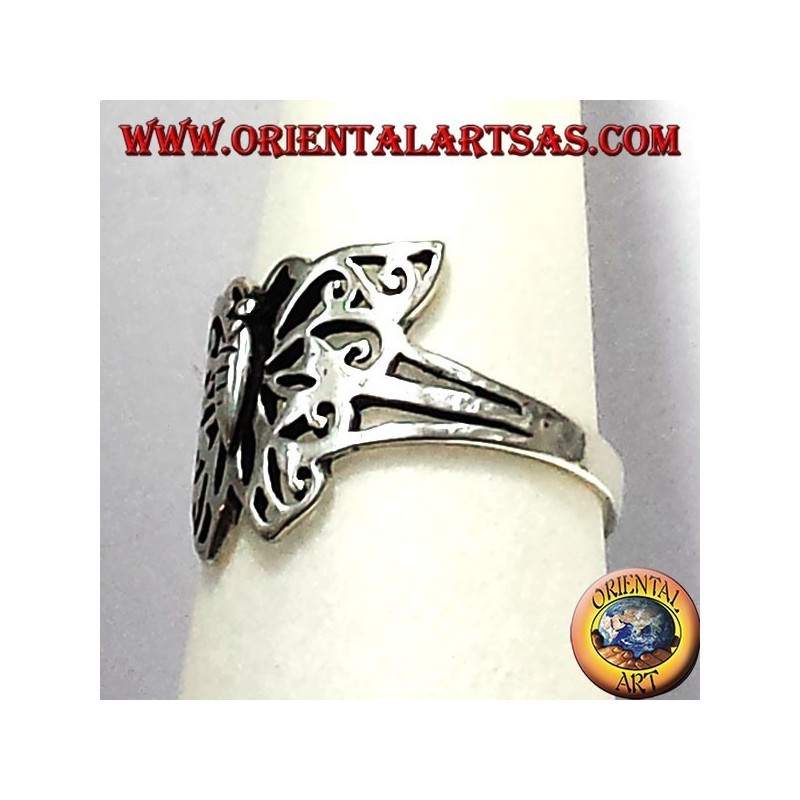 anello in argento farfalla