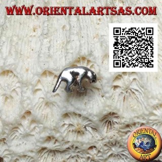 Mini silberner Ohrring, der Tapir