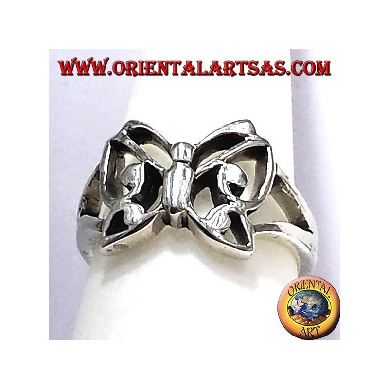 Butterfly ring in solid silver