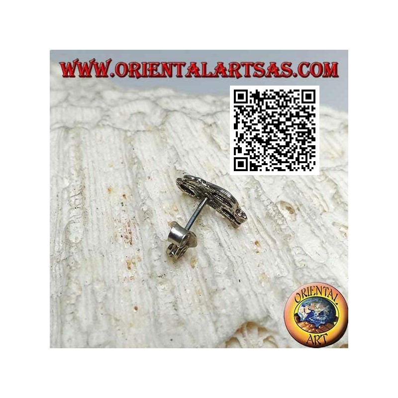 Pendiente de plata mini, el simio imbécil