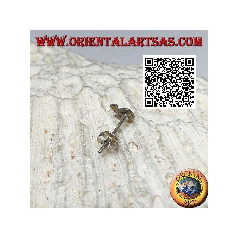 Mini silberner Ohrring, das Dromedar