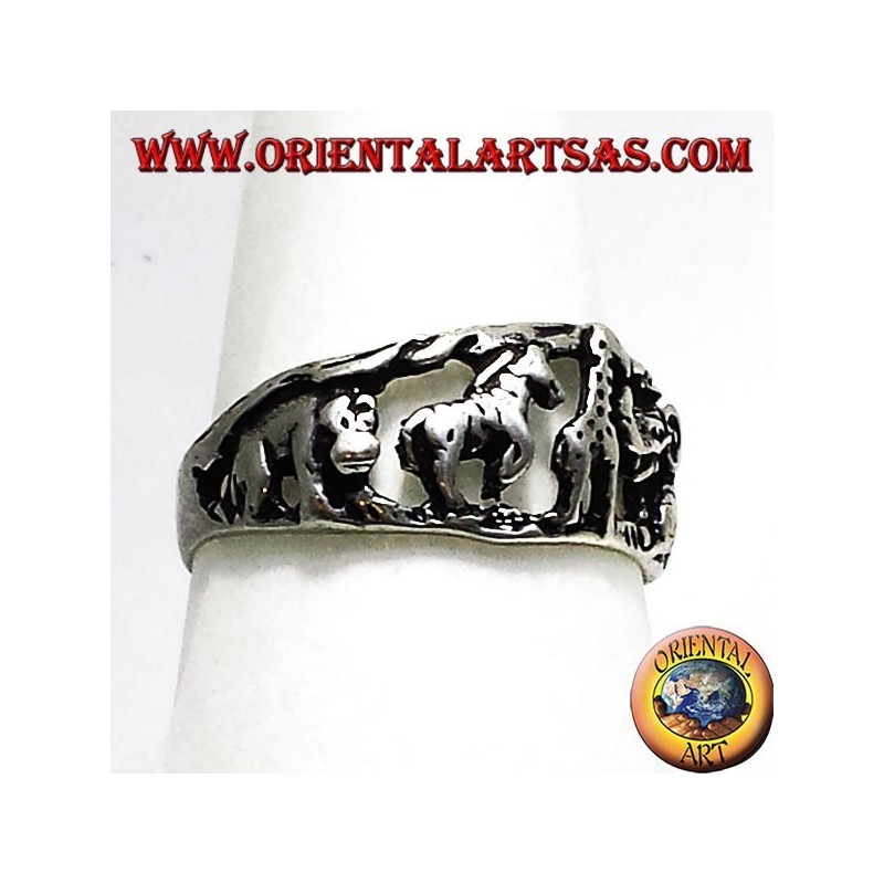 anillo de plata, los animales de la sabana africana