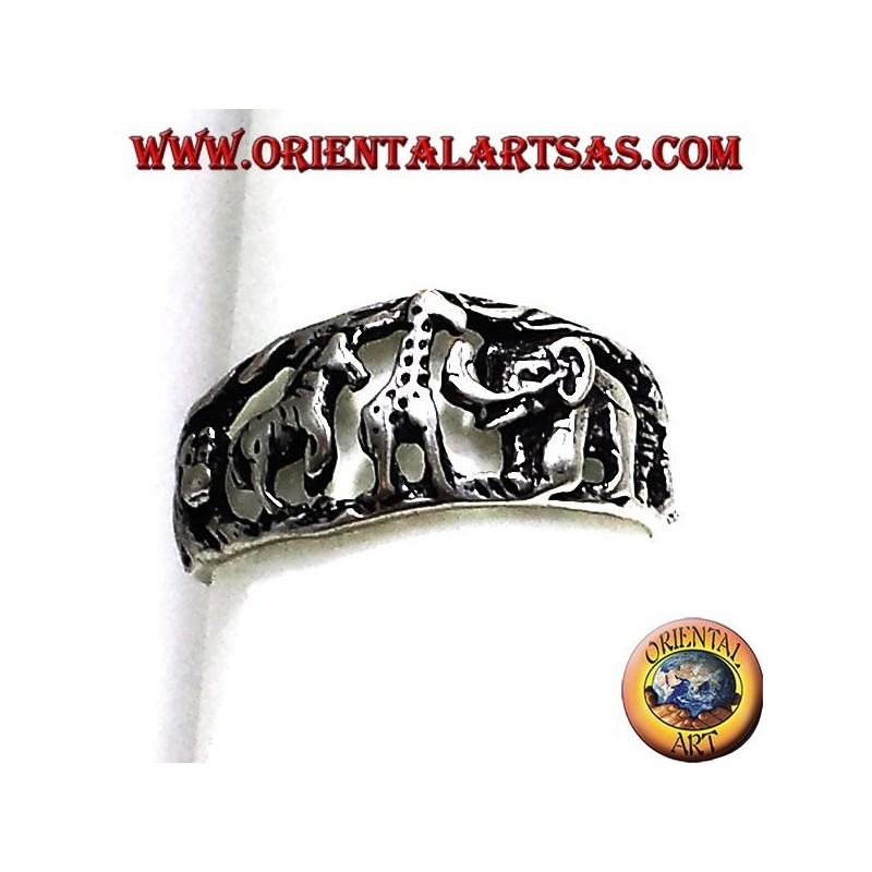 anillo de plata, los animales de la sabana africana