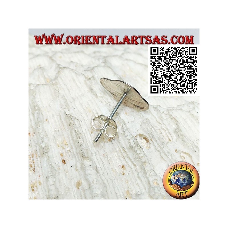 Mini silver earring, the planet Saturn