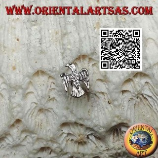 Mini silver earring, the phoenix