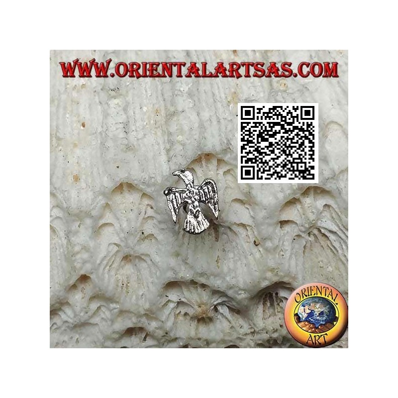 Mini silver earring, the phoenix