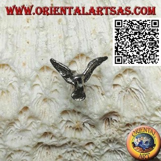 Mini silver earring, the big golden eagle