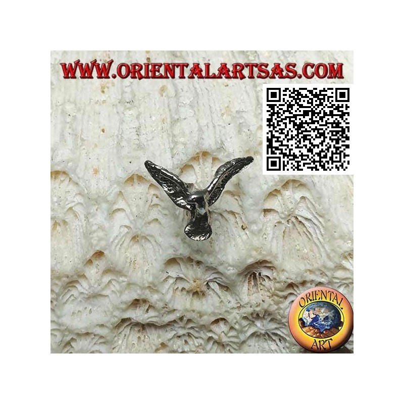 Mini silver earring, the big golden eagle