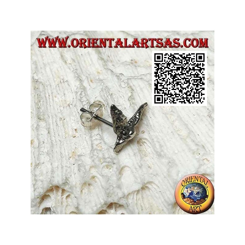 Mini silberner Ohrring, der große Steinadler