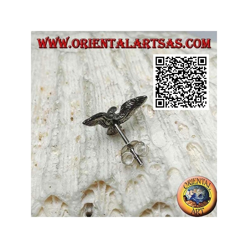 Mini silver earring, the big golden eagle