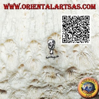 Mini boucle d'oreille en argent, le canari Tweety