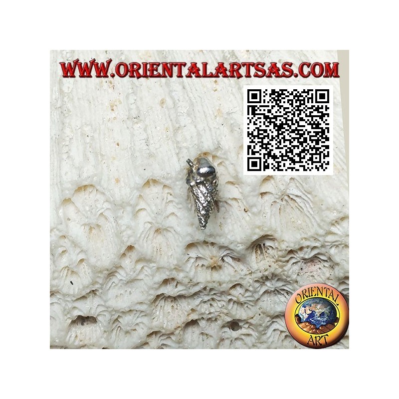 Mini orecchino in argento, il cono gelato