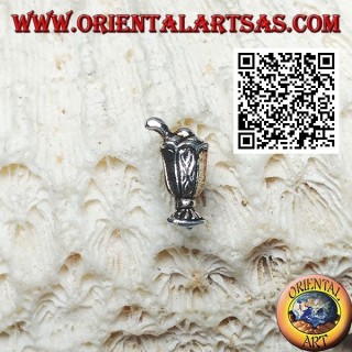 Mini silver earring, the ice cream cup