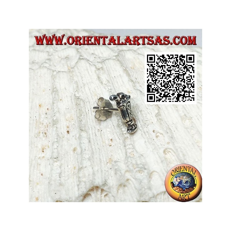 Mini silberner Ohrring, die Eisbecher