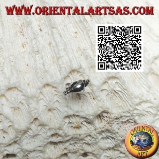 Mini silberner Ohrring, die Gastropodenschale