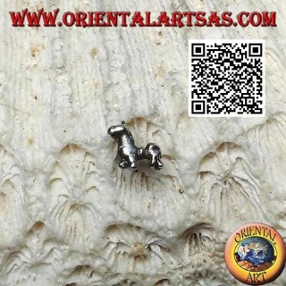 Mini silver earring, the llama